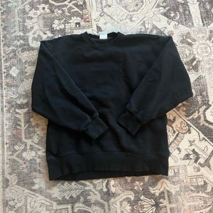 Aritzia TNA Cozy Fleece Sweatshirt - Black